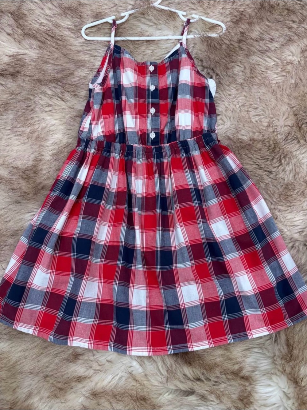 OshKosh B'gosh Red, Navy & White Plaid Sundress